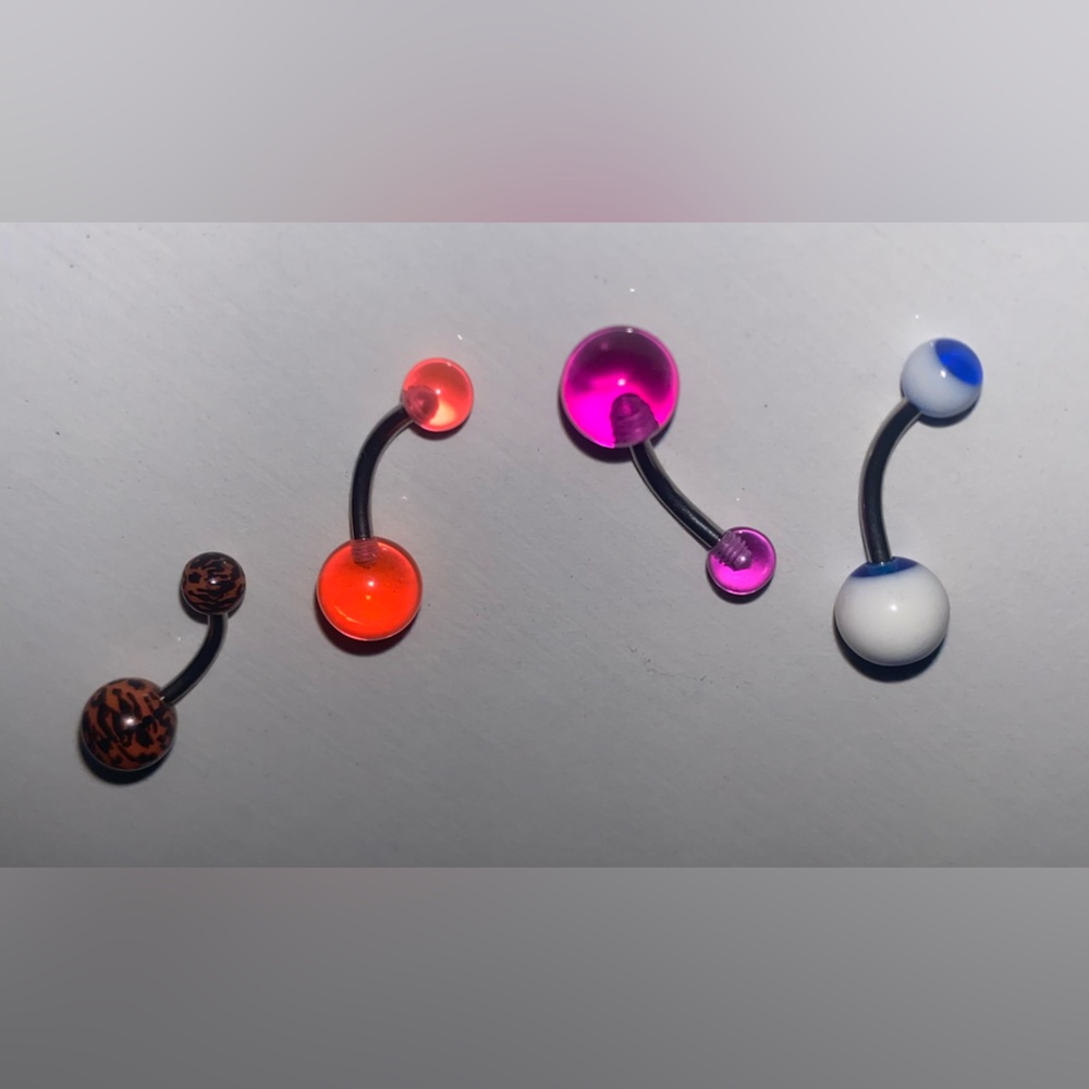 NEW! 4 Navel Jewelry pieces